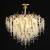 Candelabru Cristal CC9323/8FGD, 8x E14, Diametru 60cm, Auriu ModernLight Concept