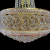 Candelabru Cristal CC718/400, 11x E14, Diametru 40cm, Auriu Lucios ModernLight Concept