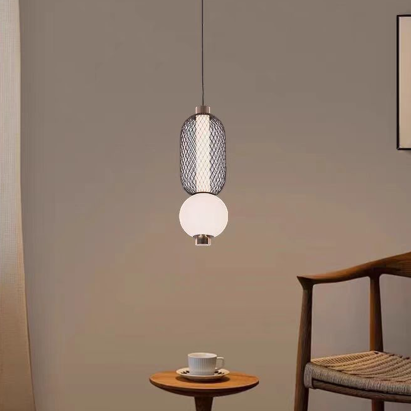 Lustra LED Suspendata LM550/2BK, 11W, Lumina 3000/4000/6000K, Negru, Inaltime Reglabila ModernLight Concept