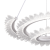 Lustra LED LT188WH, Cristal si Metal, 40W, Dimabila, Inaltime Reglabila, Lumina Rece/Calda/Neutra, Iluminat Luxos ModernLight Concept