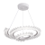 Lustra LED LT188WH, Cristal si Metal, 40W, Dimabila, Inaltime Reglabila, Lumina Rece/Calda/Neutra, Iluminat Luxos ModernLight Concept