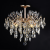 Candelabru Cristal CC9313/5FGD, 5x E14, Diametru 49cm, Auriu ModernLight Concept