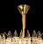 Candelabru Cristal CC6687/500GD 9x E14, Diametru 49cm, Auriu Lucios, Inaltime Reglabil ModernLight Concept
