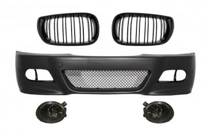 Bara Fata cu Proiectoare Lumini de Ceata si Grile Centrale BMW 3 Series Coupe Cabrio Sedan Estate E46 (1998-2004) M3 Design Performance AutoTuning