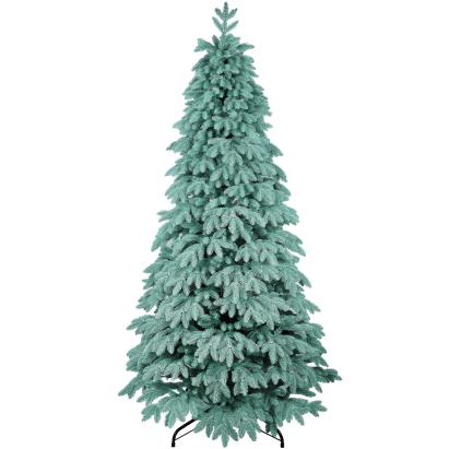 Brad Artificial Premium Blue 591 Ramuri Full 3D PE Albastru/Argintiu/Verde 220 cm