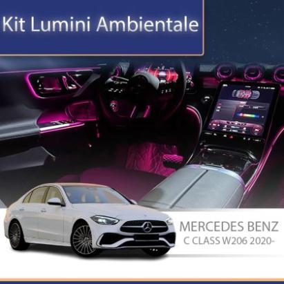 Lumini ambientale Mercedes C Class W206 2020- dedicate control din sistemul original si telefon CarStore Technology