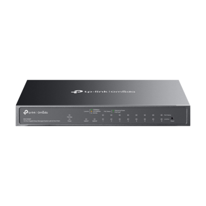 Switch 8 porturi RJ45 1G PoE, 1 x RJ45 1G, 1 x combo SFP/RJ45 1G, Easy Managed - TP-Link Omada ES210GMP SafetyGuard Surveillance