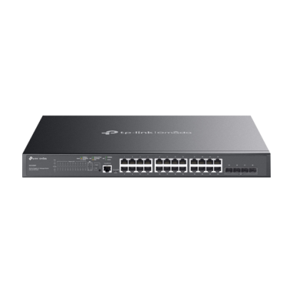 Switch 24 porturi PoE RJ45 Gigabit, 4 x SFP Gigabit, L2 Management, 1U - TP-Link Omada SG3428MP SafetyGuard Surveillance