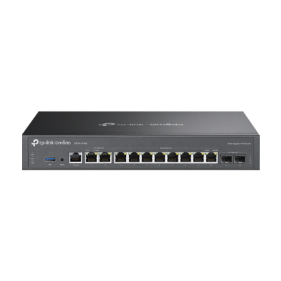 Router VPN, 2 x RJ45 2.5G, 2 x SFP Gigabit, 8 x RJ45 Gigabit, 1 x USB, 1U - TP-Link Omada ER7412-M2 SafetyGuard Surveillance