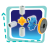 Set de constructie 3 in 1 STEM  - Robotel & masinute saniter PlayLearn Toys