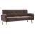 Canapea de 3 persoane, material textil, maro  GartenMobel Dekor