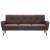Canapea de 3 persoane, material textil, maro  GartenMobel Dekor