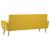 Canapea de 3 persoane, material textil, galben  GartenMobel Dekor