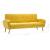 Canapea de 3 persoane, material textil, galben  GartenMobel Dekor