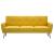 Canapea de 3 persoane, material textil, galben  GartenMobel Dekor