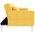 Canapea extensibilă, galben, material textil GartenMobel Dekor