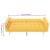 Canapea extensibilă, galben, material textil GartenMobel Dekor