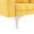 Canapea extensibilă, galben, material textil GartenMobel Dekor