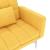 Canapea extensibilă, galben, material textil GartenMobel Dekor
