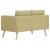 Canapea cu 2 locuri, verde, material textil GartenMobel Dekor