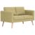 Canapea cu 2 locuri, verde, material textil GartenMobel Dekor