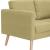 Canapea cu 3 locuri, verde, material textil GartenMobel Dekor