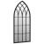 Oglindă,negru, 70x30 cm,fier, pentru utilizare în interior GartenMobel Dekor