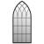 Oglindă,negru, 70x30 cm,fier, pentru utilizare în interior GartenMobel Dekor