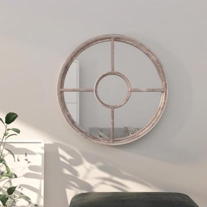 Oglindă rotundă,nisip,60x4 cm,fier,pentru utilizare în interior GartenMobel Dekor