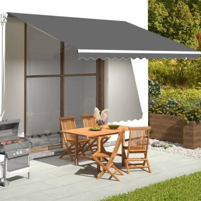 Material de rezervă copertină, antracit, 4,5x3,5 m GartenMobel Dekor