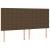Pat box spring cu saltea, maro închis, 160x200 cm, textil GartenMobel Dekor