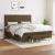 Pat box spring cu saltea, maro închis, 160x200 cm, textil GartenMobel Dekor