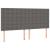 Pat box spring cu saltea, gri, 160x200 cm, piele ecologică GartenMobel Dekor