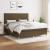 Pat box spring cu saltea, maro închis, 160x200 cm, textil GartenMobel Dekor