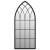 Oglindă de grădină, negru, 70x30 cm, fier, uz exterior GartenMobel Dekor