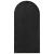 Oglindă de grădină, negru, 90x45 cm, fier, pentru uz exterior GartenMobel Dekor