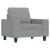 Set de canapele, 3 piese, gri deschis, textil GartenMobel Dekor