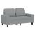 Set de canapele, 3 piese, gri deschis, textil GartenMobel Dekor