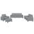 Set de canapele, 4 piese, gri deschis, material textil GartenMobel Dekor