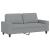Set de canapele, 2 piese, gri deschis, material textil GartenMobel Dekor