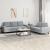 Set de canapele, 2 piese, gri deschis, material textil GartenMobel Dekor