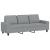 Set de canapele, 2 piese, gri deschis, material textil GartenMobel Dekor