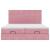 Cadru de pat otoman cu saltele Roz 180x200cm catifea GartenMobel Dekor