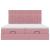 Cadru de pat otoman cu saltele Roz 180x200cm catifea GartenMobel Dekor