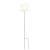Lumină de Crăciun cu LED/țăruș de sol alb 57 cm pliabil GartenMobel Dekor