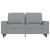 Canapea cu 2 locuri, gri deschis, 120 cm, material textil GartenMobel Dekor