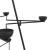 Brad de Crăciun din metal pentru decor, negru, 140 cm GartenMobel Dekor