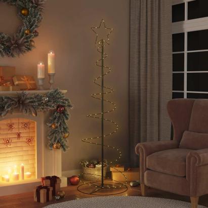 Pom de Crăciun LED 120 LED-uri Alb Cald 180 cm GartenMobel Dekor