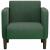 Canapea fotoliu cu cotiere verde închis 54 cm țesătură velur GartenMobel Dekor