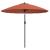 Umbrelă de soare de exterior, stâlp aluminiu, cărămiziu, 270 cm GartenMobel Dekor